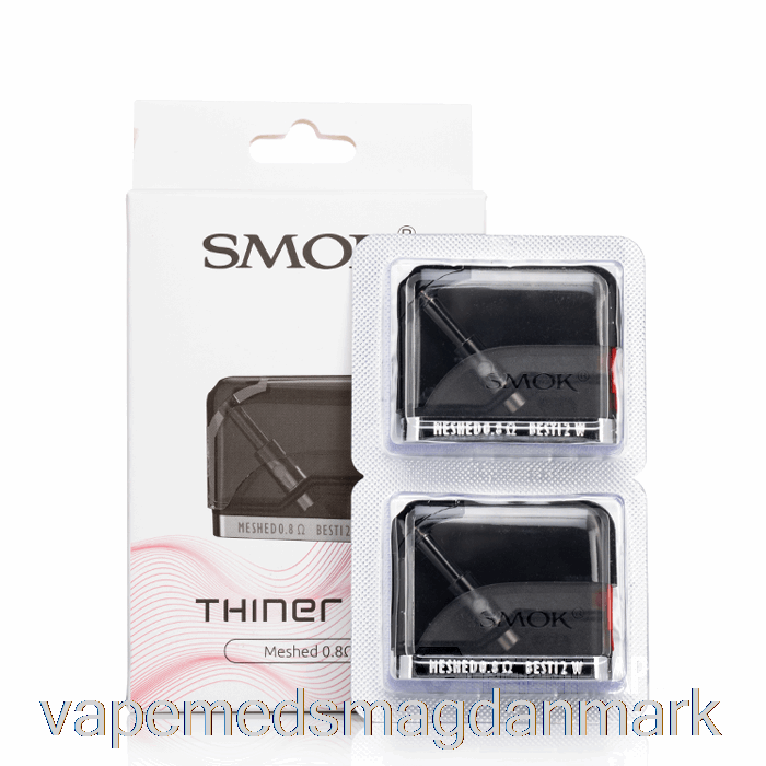 Vape Uden Nikotin Smok Thiner Erstatning Pods 0,8ohm Meshed Pods